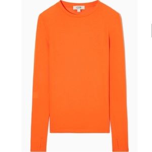 NWT Lightweight Long-Sleeved Orange Top - Bold Color for Spring! 🔶
